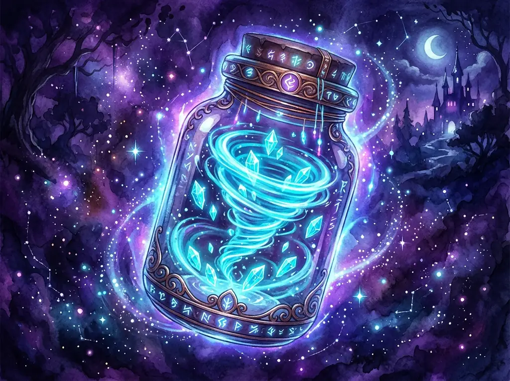 Magické krystaly a svitky